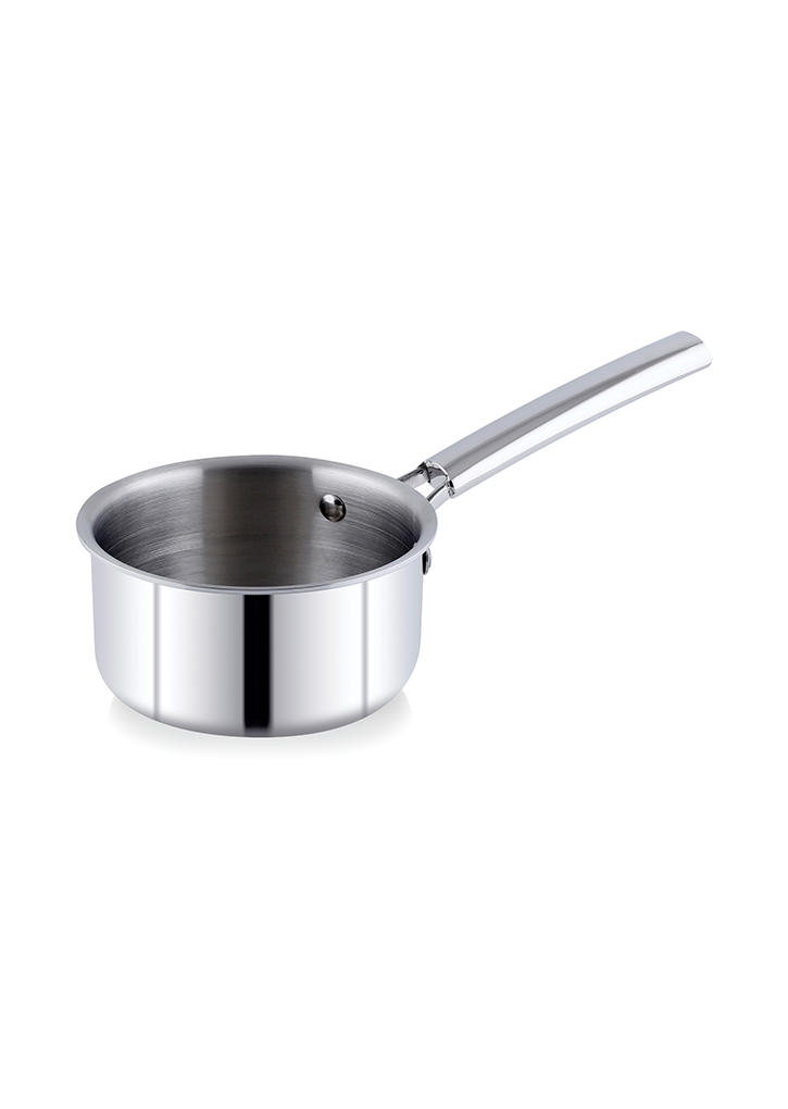 Premium Triply Stainless Steel Sauce Pan With Lid