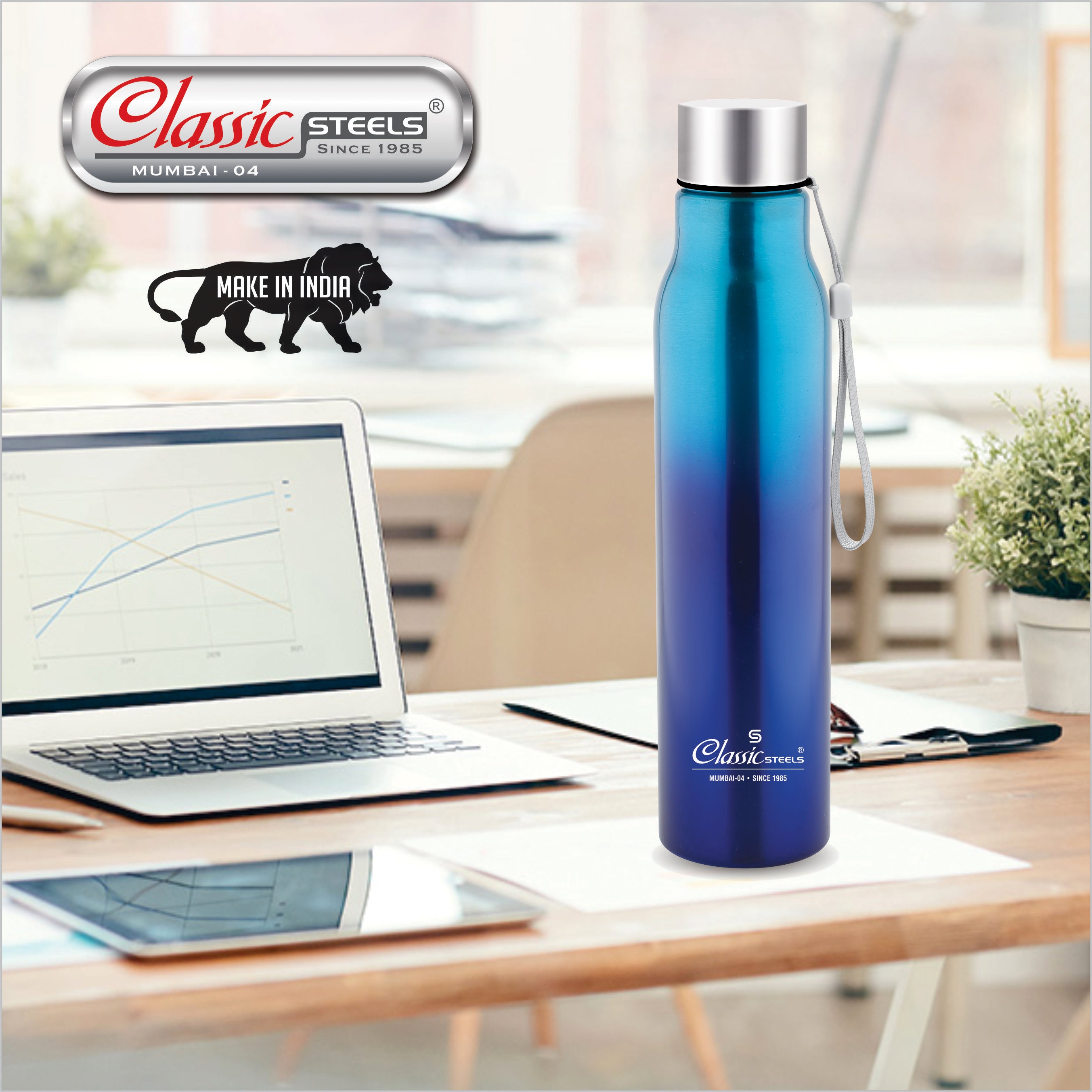 EASY JINNIE (JOINTLESS) SINGLE WALL STAINLESS STEEL BOTTLE