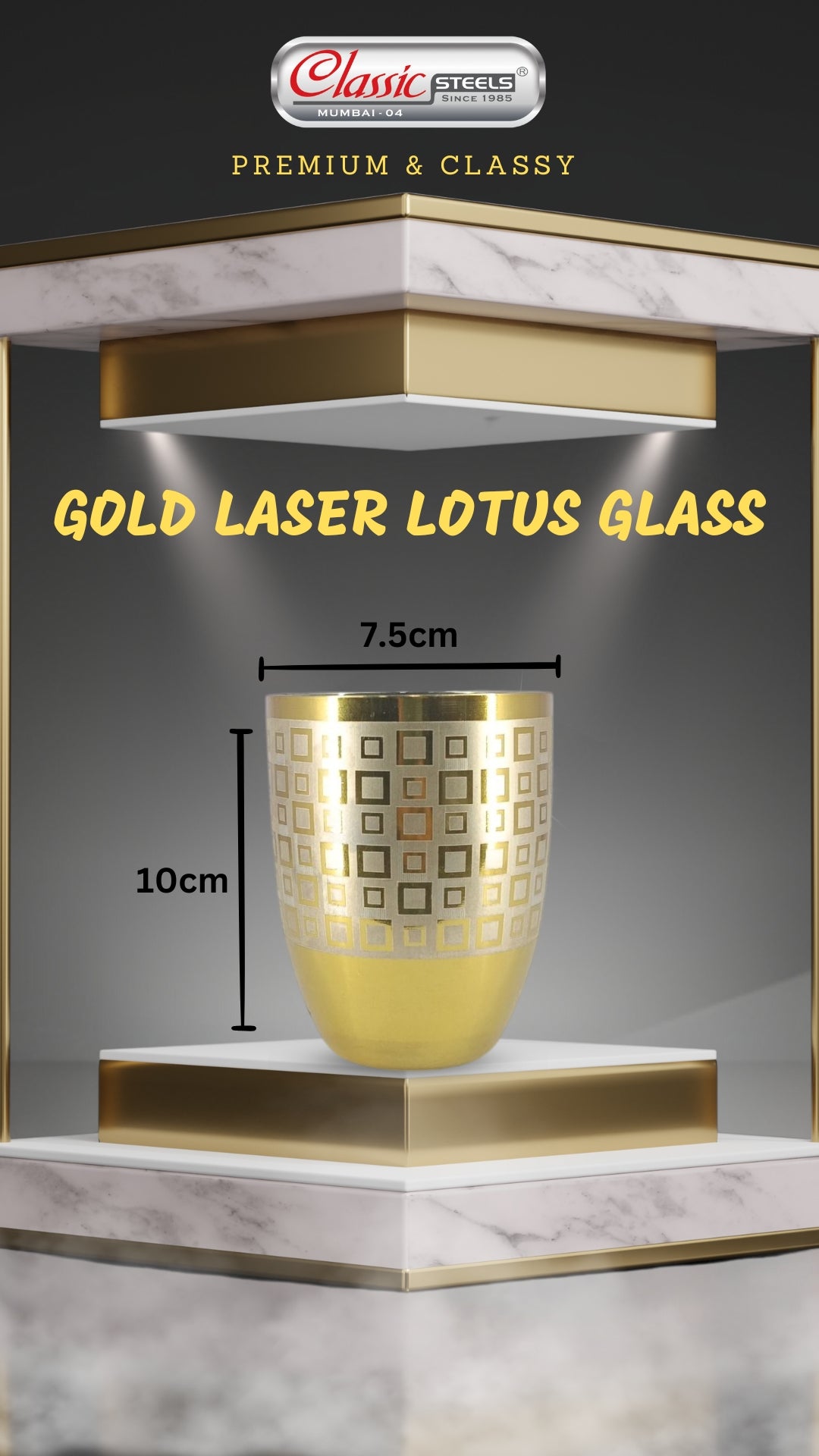 ST.STEEL LASER GLASS