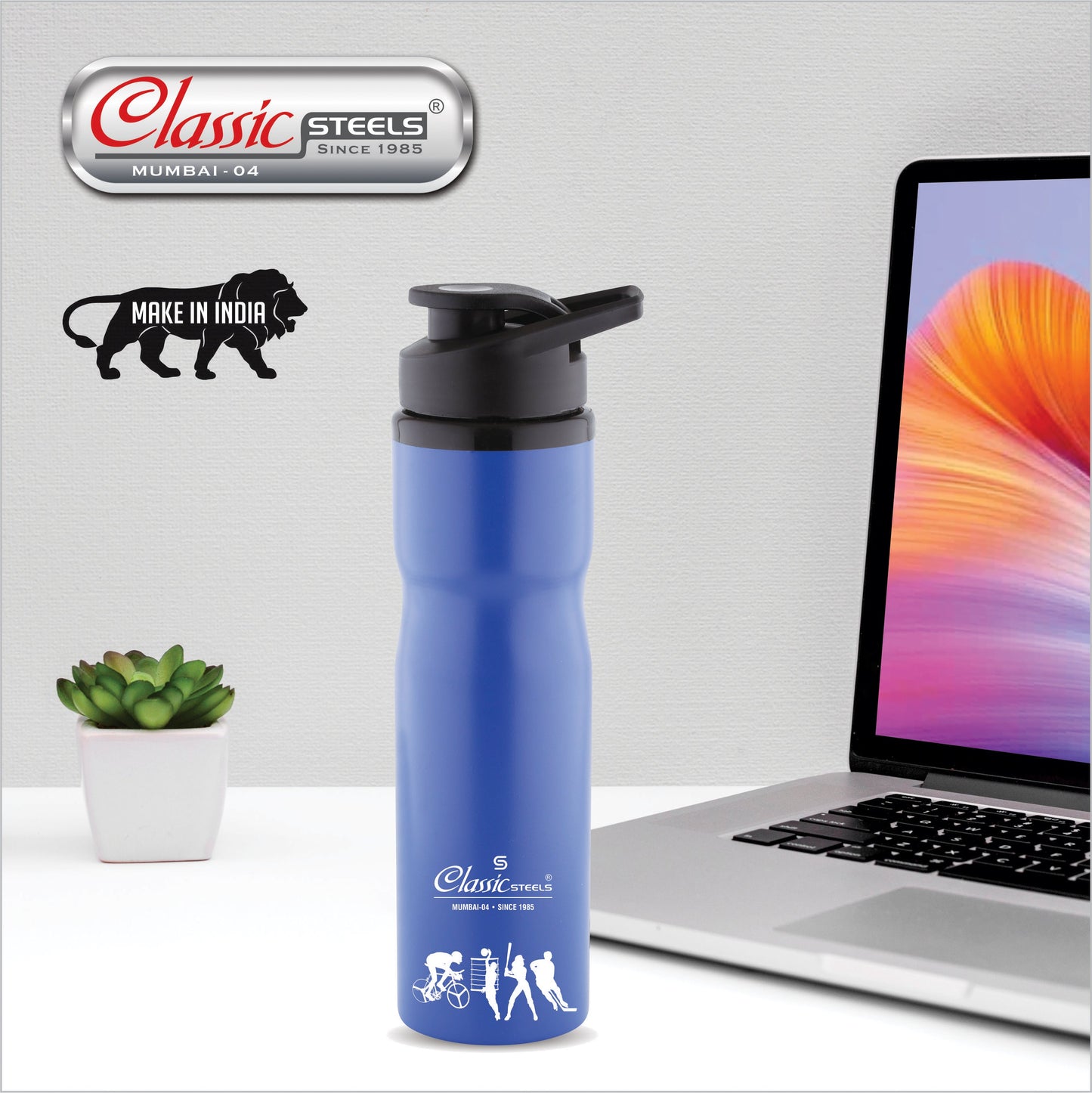 Cool Sports Single Wall Stainless Steel Water Bottle