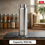 Daily Water Bottle Silver, Single Walled, Leak Proof Lid, Rust Proof, Multipurpose