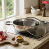 Hexa Comb Triply Kadai with Glass Lid