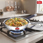 Hexa Comb Triply Frypan with Steel Lid