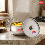 Triply Stainless Steel Handi with Lid