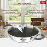 Hexa Comb Triply Kadai Without Lid
