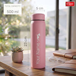 Personalized Stainless Steel Water Bottle  Customizable Super Slim Single Wall Design