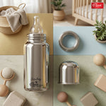 Premium 304 Stainless Steel Baby Feeding Bottle