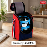 Classic Steels Lock It Stainless Steel Lunch Box Detachable Four Side Locking for Easy Opening 3 Containers Lunch Box, Blue