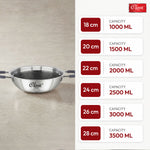 Hexa Comb Triply Kadai Without Lid