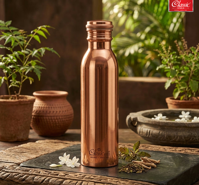 Stainless Steel Insulated Bottle 24 Hours Hot or Cold Vacuum Flask Thermosteel Bottle  Copper