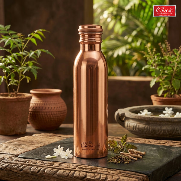 Stainless Steel Insulated Bottle 24 Hours Hot or Cold Vacuum Flask Thermosteel Bottle  Copper