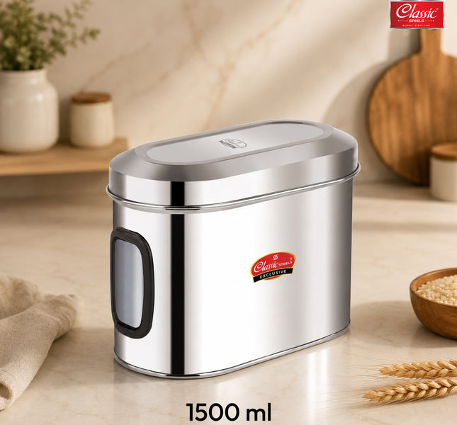 Kitchen Storage Canisters with Transparent Window