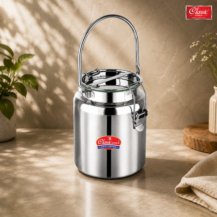 Leak Proof Prime Multi Can  Air Tight, Stainless Steel Storage Can