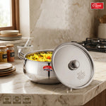 Triply Stainless Steel Handi with Lid
