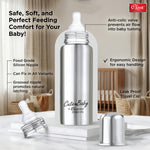 Premium 304 Stainless Steel Baby Feeding Bottle