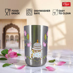 Stainless Steel - Multipurpose Kamal Kunj Designer Glass Set for Home & Office