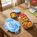 Premium Stainless Steel Kids Lunch Box for Kids  Leak-Proof Box with Silicone Seal  BPA-Free & Food Grade, Blue