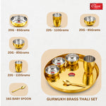 Buffet Gold Hammered Stainless Steel Dinner Set