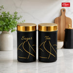 Premium Long Tea & Sugar Canister Set