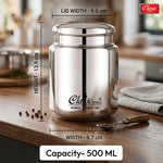 Stainless Steel Canister  Elegant Circular Design for Tea, Coffee, and Spices