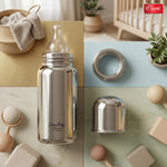 Premium 304 Stainless Steel Baby Feeding Bottle