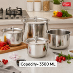 Stainless Steel Handi Set (4 Pcs)