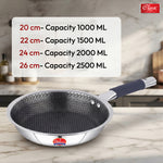 Hexa Comb Triply Frypan Without Lid