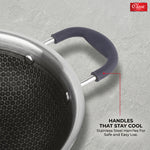 Hexa Comb Triply Kadai with Glass Lid