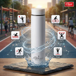 Personalized Stainless Steel Water Bottle  Customizable Super Slim Single Wall Design