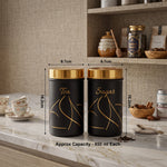 Premium Long Tea & Sugar Canister Set