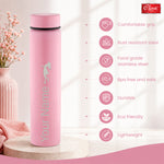 Personalized Stainless Steel Water Bottle  Customizable Super Slim Single Wall Design