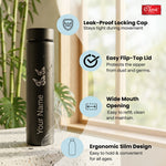 Personalized Stainless Steel Water Bottle  Customizable Super Slim Single Wall Design