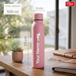 Personalized Stainless Steel Water Bottle  Customizable Super Slim Single Wall Design
