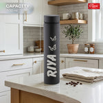Personalized Stainless Steel Water Bottle  Customizable Super Slim Single Wall Design