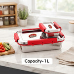 Stellar Lunch Box Stainless Steel Lunch Box, Airtight, Stackable, BPA Free, with Small Container,