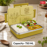 Insulated 3-Compartment Stainless Steel Lunch Box for Kids & Adults