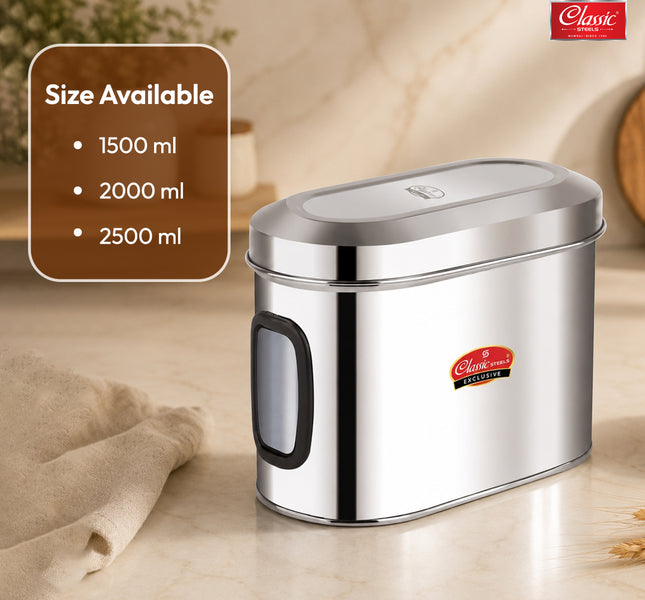 Kitchen Storage Canisters with Transparent Window