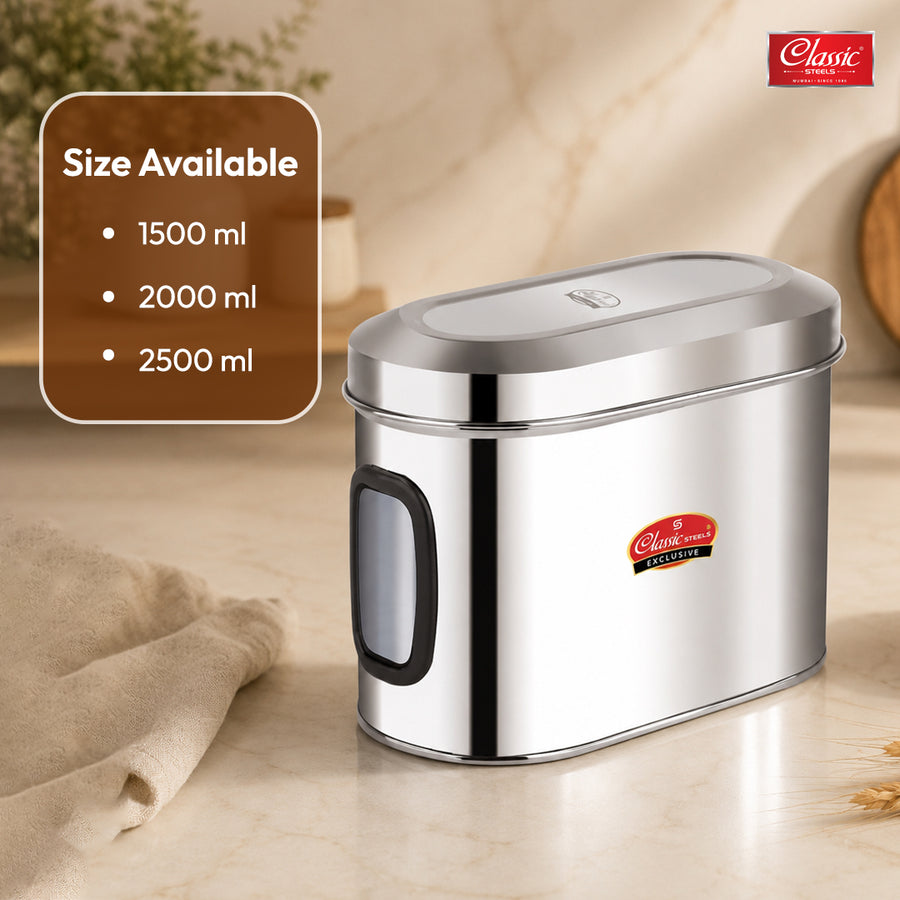 Kitchen Storage Canisters with Transparent Window
