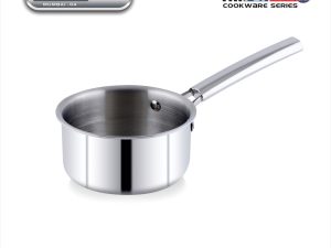 Classic Steels Triply Stainless Steel Sauce Pan without Lid Handle - Silver (Induction and Gas Stove Friendly)