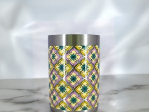 Classic Steels Stainless Steel - Multipurpose Tara Mandala Designer Glass Set for Home & Office | Ideal for Serving Water, Juice, Cold Drinks & Lemonade | Ideal Gift Choice | Pack of 6 | 300 ML Each