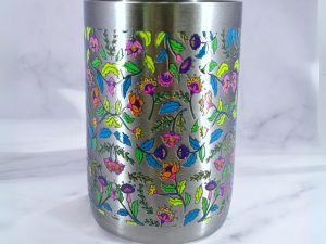 Classic Steels Stainless Steel - Multipurpose Phoolkari Designer Glass Set for Home & Office | Ideal for Serving Water, Juice, Cold Drinks & Lemonade | Ideal Gift Choice | Pack of 6 | 300 ML Each