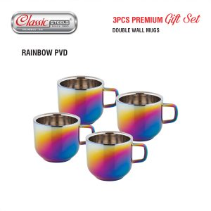 04 Double wall Delight mugs Rainbow set