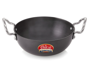 Classic Steels Hard Anodised 2.3 mm Baby Kadai 250 ml with steel handle | Induction & Gas Compatible | 2.3 mm Thickness | Durable Stainless Steel Handle
