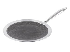 Classic Steels Hexa Comb Roti Tawa 3.5mm Thick | Non-Stick Triply Stainless Steel Roti Tawa for Roti, Chapati, Paratha | Induction & Gas Compatible| Durable Stay Cool Steel Handle
